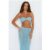 Moonlit Shores Strapless Crochet Crop Top Aqua