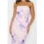 Seaside Stunner Strapless Crop Top Lilac