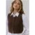 Cosy Cabin Knit Vest Brown