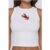 Snap Happy Embellished Tank Top White