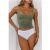 BASE One And Only Singlet Crop Top Khaki