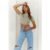 BASE The Baby Tee Crop Top Sage