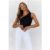 BASE Best Side One Shoulder Tank Top Black