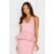 Yasmine Halter Bubble Top Pink