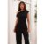 Office Day Off Shoulder Top Black