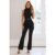 Star Power Ribbed Pants Black