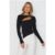 Off To Work Long Sleeve Top Black