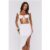 Blanco Knit Crop Top White